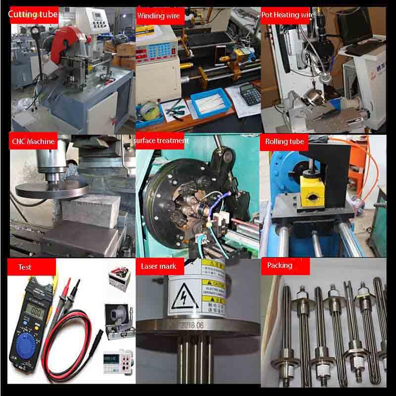 Square Flange Immersion Heater process5